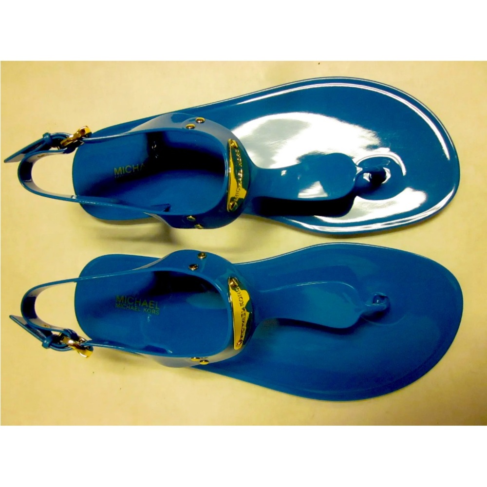 Micheal Kors MK played pool jelly sandals